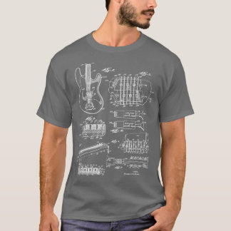 Camiseta Músico de Patente de Guitar Bridge en 1964
