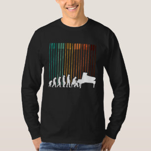 Camiseta Músico de piano de evolución orquesta de teclado