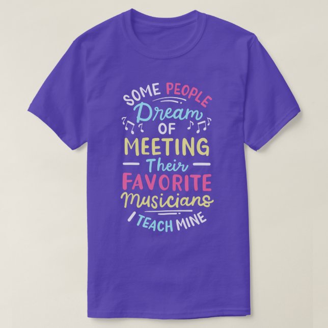 Camiseta Músico de profesores de música 1 (Diseño del anverso)