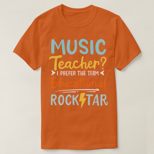 Camiseta Músico de profesores de música 4 (Diseño del anverso)