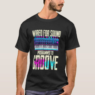 Camiseta Músico de Sintetizador Sint DAW Conectado Para Son