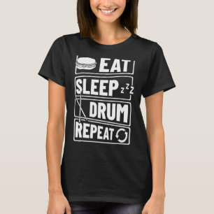 Camiseta Músico de tambor de tambor de instrumentos de perc