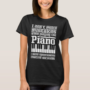 Camiseta Músico de teclado pianista de música cita Gag Ou