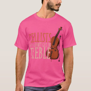 Camiseta Músico de Treble Clef Funny Cellist