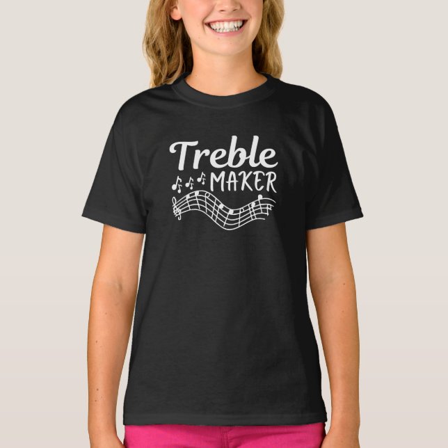 Camiseta Músico de Treble Maker Funny (Anverso)