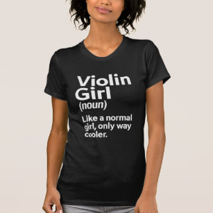 Camiseta Músico de un Chica de violín de instrumentos music