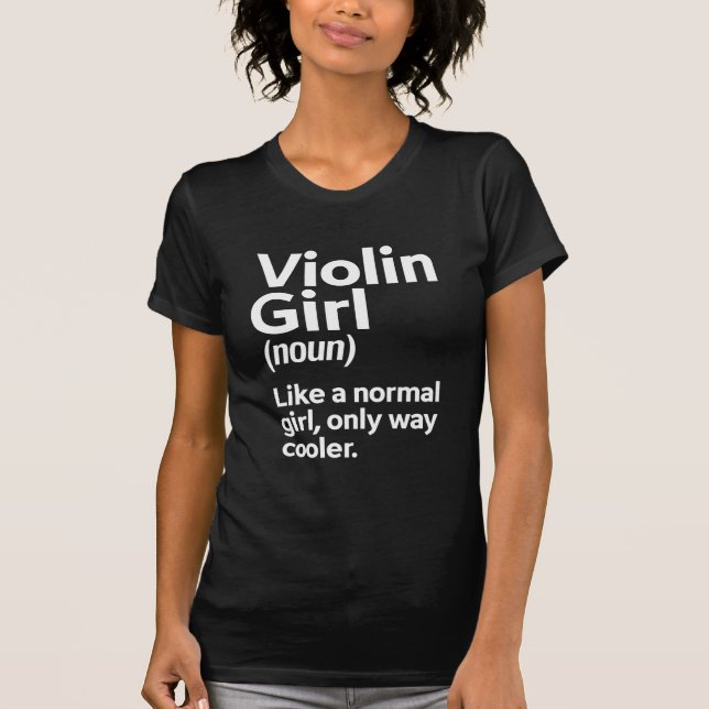 Camiseta Músico de un Chica de violín de instrumentos music (Anverso)