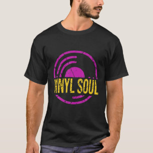 Camiseta Músico de Vinyl Soul Old School DJ Turntables