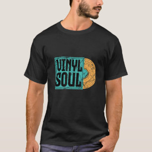 Camiseta Músico de Vinyl Soul Old School DJ Turntables