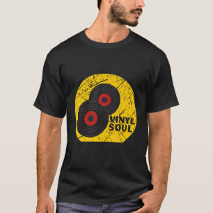 Camiseta Músico de Vinyl Soul Old School DJ Turntables