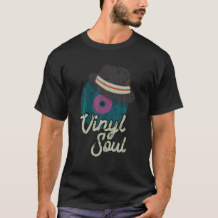 Camiseta Músico de Vinyl Soul Old School DJ Turntables