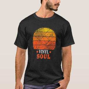 Camiseta Músico de Vinyl Soul Old School DJ Turntables
