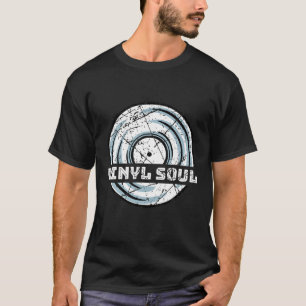 Camiseta Músico de Vinyl Soul Old School DJ Turntables