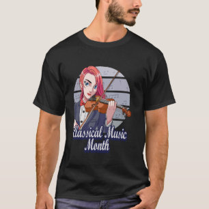 Camiseta Músico de Violín del Mes de Música Clásica Orquest