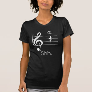 Camiseta Músico divertido del resto cuarto y del Fermata d