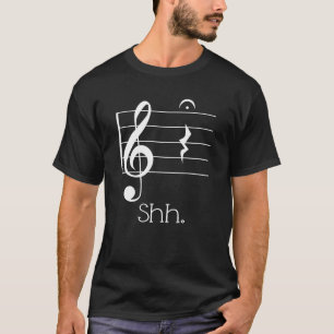 Camiseta Músico divertido del resto cuarto y del Fermata d