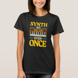 Camiseta Músico electrónico de sintetizador de corazón