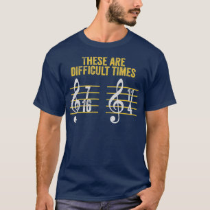 Camiseta Músico Éstos Son Ritmo Difícil De Tiempos Divertid