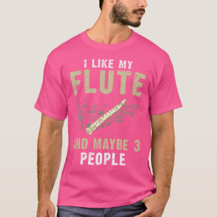 Camiseta Músico Flutista Instrumento Musical Flute Player F