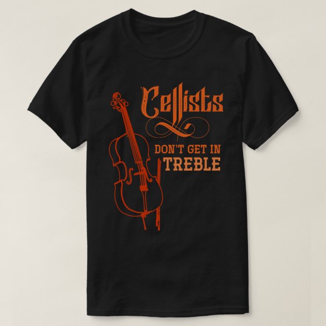 Camiseta Músico Funny Cello Cellist (Diseño del anverso)