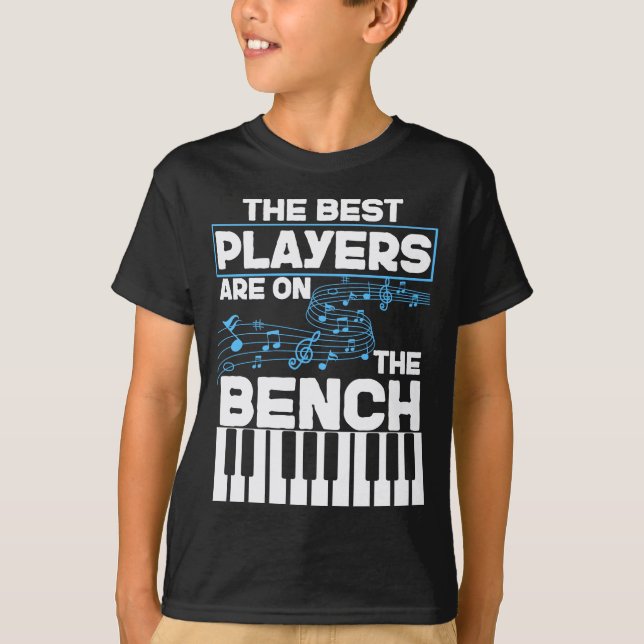 Camiseta Músico gracioso teclado reproductor de piano (Anverso)