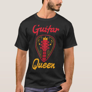 Camiseta Músico - Guitar Queen - Artista - Notas musicales 