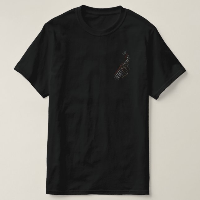 Camiseta Músico Guitariano de Música Bass Guitar Player Roc (Diseño del anverso)