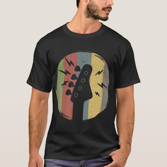 Camiseta Músico guitarista de bajo rendimiento de guitarra (Anverso)