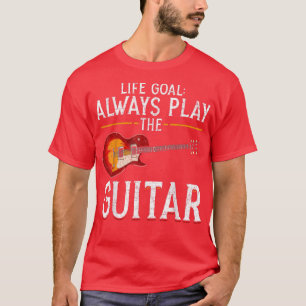Camiseta Músico Guitarista De Música, Gol De La Vida Siempr