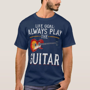 Camiseta Músico Guitarista De Música, Gol De La Vida Siempr