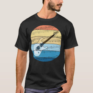 Camiseta Músico guitarista de notación musical de guitarra 