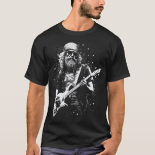Camiseta Músico Guitarrista Concierto Música Rock Gráfico