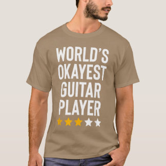 Camiseta Músico Guitarrista Más o Menos del Mundo Amante de