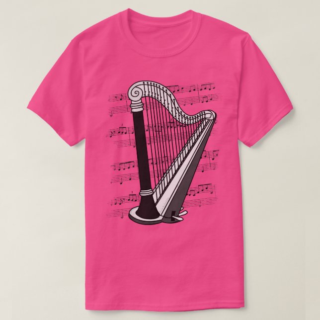 Camiseta Músico Harp Player Harpist String (Diseño del anverso)
