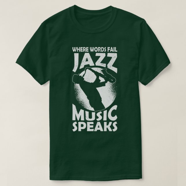 Camiseta Músico Instrumento Musical Notas Musicales Jazz Ci (Diseño del anverso)