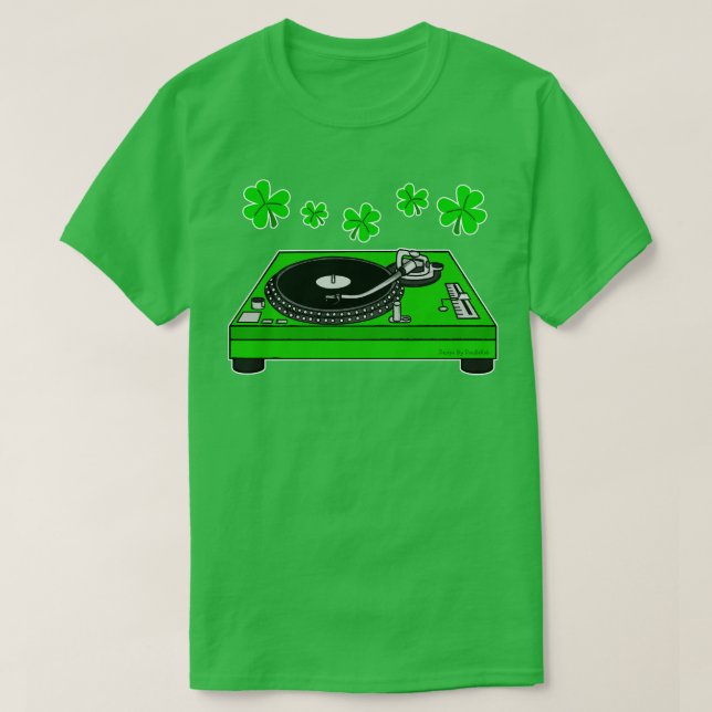Camiseta Músico irlandés de St Patricks Day DJ (Diseño del anverso)