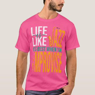 Camiseta Músico Jazz Saxofón Clothing