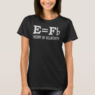 Camiseta Músico Juego de palabras E es igual a F Bemol Teor