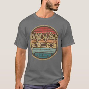 Camiseta Músico Leons King Cassette Retro Círculo 2000s Ro