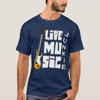 Camiseta Músico local del jugador de guitarra musical de mú