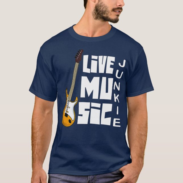 Camiseta Músico local del jugador de guitarra musical de mú (Anverso)