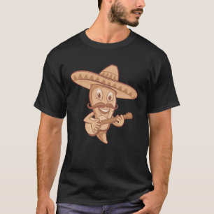 Camiseta Músico mexicano de guitarra Chili Mariachi