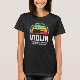 Camiseta Músico musical de instrumentos musicales de violín