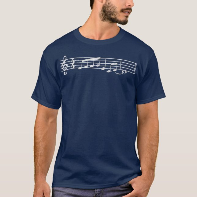 Camiseta Músico Nota La Música Clásica De Font Mozart (Anverso)