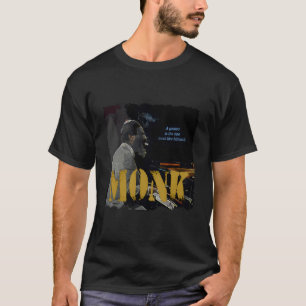 Camiseta Músico pianista de la sabiduría del jazz monje