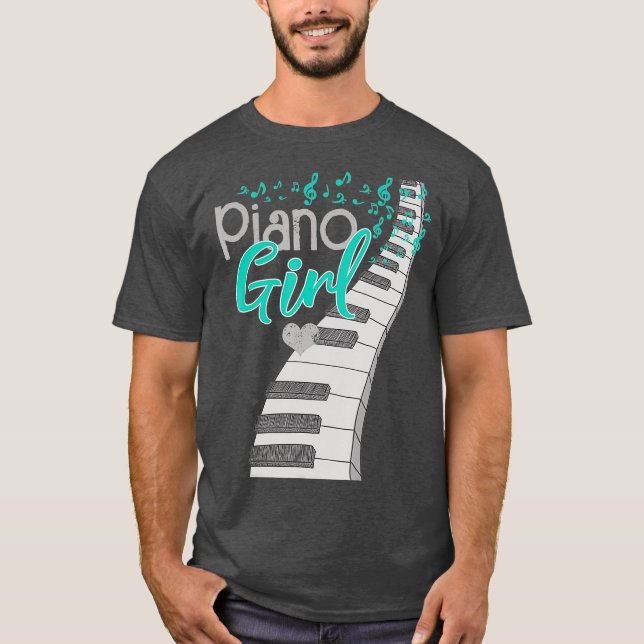 Camiseta Músico pianista de niños amantes de la música pian (Anverso)