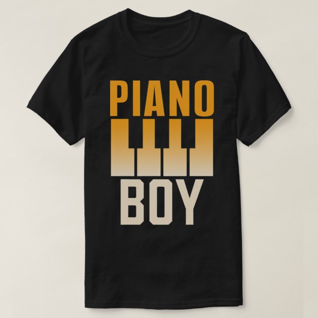 Camiseta Músico pianista de Piano Boy Instrumental (Diseño del anverso)