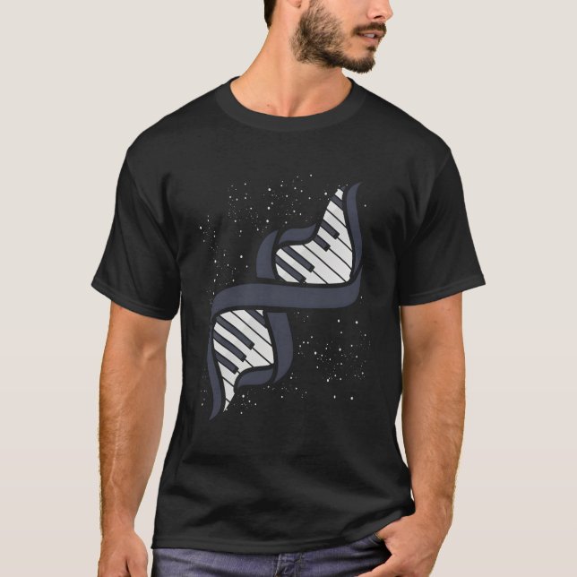 Camiseta Músico pianista de teclado regala idea de piano pa (Anverso)