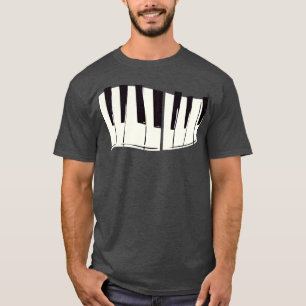 Camiseta Músico pianista del teclado de las teclas de piano