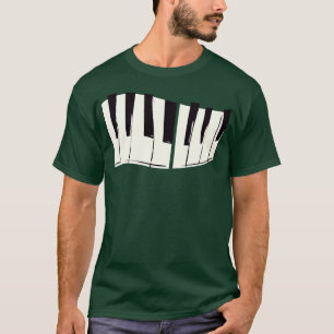 Camiseta Músico pianista del teclado de las teclas de piano